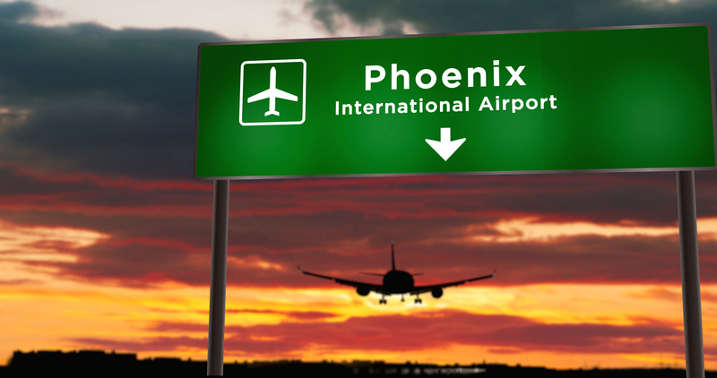 Flying into Phoenix